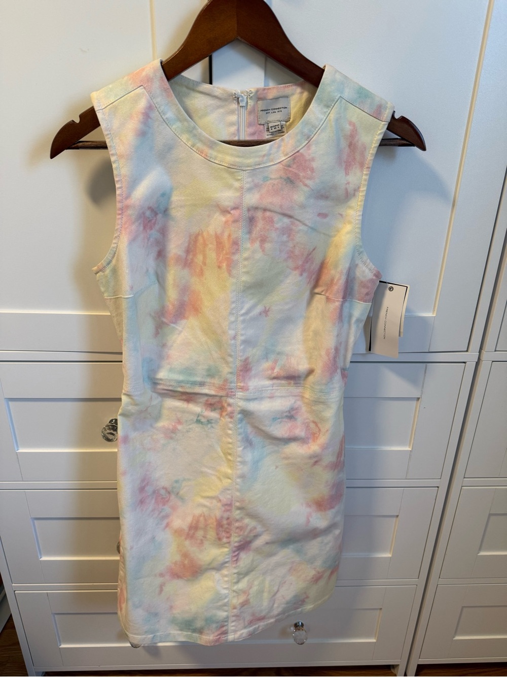 French Connection Pastel Tie-Dye Mini Dress